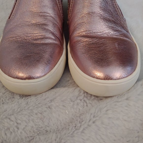 Naturalizer pale pink metallic leather slipon loafer size 7 - Picture 2 of 14